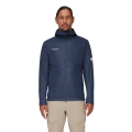 Mammut Ganzjahres-Softshelljacke Ultimate VII SO Hooded (winddicht) marineblau Herren